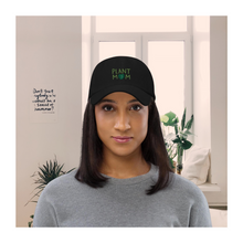 Load image into Gallery viewer, Plant Mom Embroidered Relaxed Fit Baseball Cap, Hats for Men, Sun Hats for Women, Plant Lover Gifts