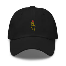 Load image into Gallery viewer, Finger Heart Korean Love Sign Embroidered Baseball Caps, Hats For Men, Sun Hats For Women