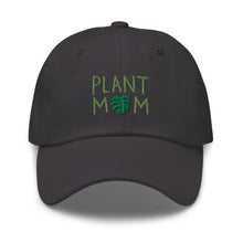 Load image into Gallery viewer, Plant Mom Embroidered Relaxed Fit Baseball Cap, Hats for Men, Sun Hats for Women, Plant Lover Gifts