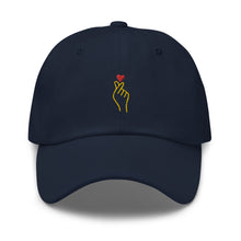 Load image into Gallery viewer, Finger Heart Korean Love Sign Embroidered Baseball Caps, Hats For Men, Sun Hats For Women