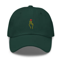 Load image into Gallery viewer, Finger Heart Korean Love Sign Embroidered Baseball Caps, Hats For Men, Sun Hats For Women