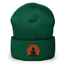 Load image into Gallery viewer, Meditation Buddha Embroidered Cuffed Beanie, Beanies Hats For Men, Beanie For Women, Buddha Gifts