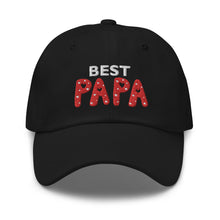 Load image into Gallery viewer, Best Papa Embroidered Baseball Caps, Hats For Men, Father's Day Gifts, Yoga Gifts, Buddha Gifts
