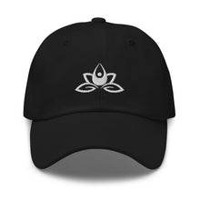 Load image into Gallery viewer, Meditation in Lotus Embroidered Relaxed Fit Baseball Cap, Buddha Gifts, Hats for Men, Sun Hats for Women
