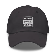 Load image into Gallery viewer, Mom Boss CEO Embroidered Baseball Caps, Hats For Men, Sun Hats For Women, Motivational Gifts
