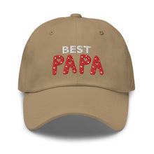 Load image into Gallery viewer, Best Papa Embroidered Baseball Caps, Hats For Men, Father's Day Gifts, Yoga Gifts, Buddha Gifts
