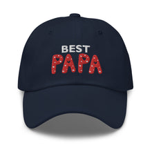 Load image into Gallery viewer, Best Papa Embroidered Baseball Caps, Hats For Men, Father's Day Gifts, Yoga Gifts, Buddha Gifts
