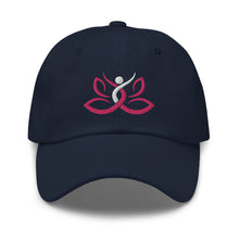 Load image into Gallery viewer, Namaste Lotus Embroidered Relaxed Fit Baseball Cap, Buddha Gifts, Hats for Men, Sun Hats for Women
