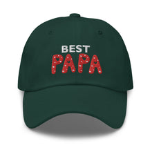 Load image into Gallery viewer, Best Papa Embroidered Baseball Caps, Hats For Men, Father's Day Gifts, Yoga Gifts, Buddha Gifts
