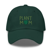 Load image into Gallery viewer, Plant Mom Embroidered Relaxed Fit Baseball Cap, Hats for Men, Sun Hats for Women, Plant Lover Gifts
